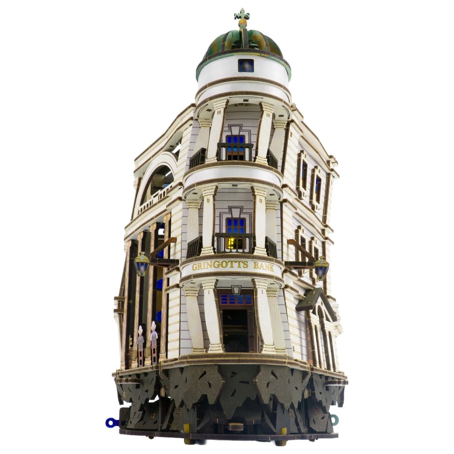 Harry Potter 3D drevené puzzle Gringotts Bank Marble Run produktová fotografia