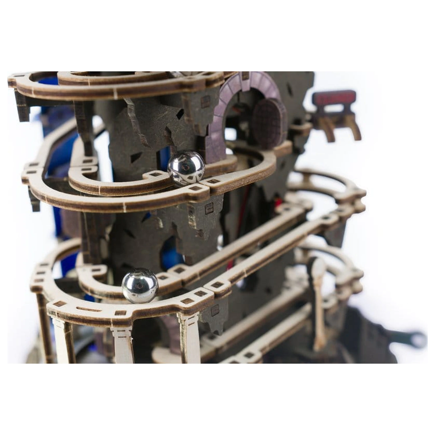 Harry Potter 3D drevené puzzle Gringotts Bank Marble Run produktová fotografia