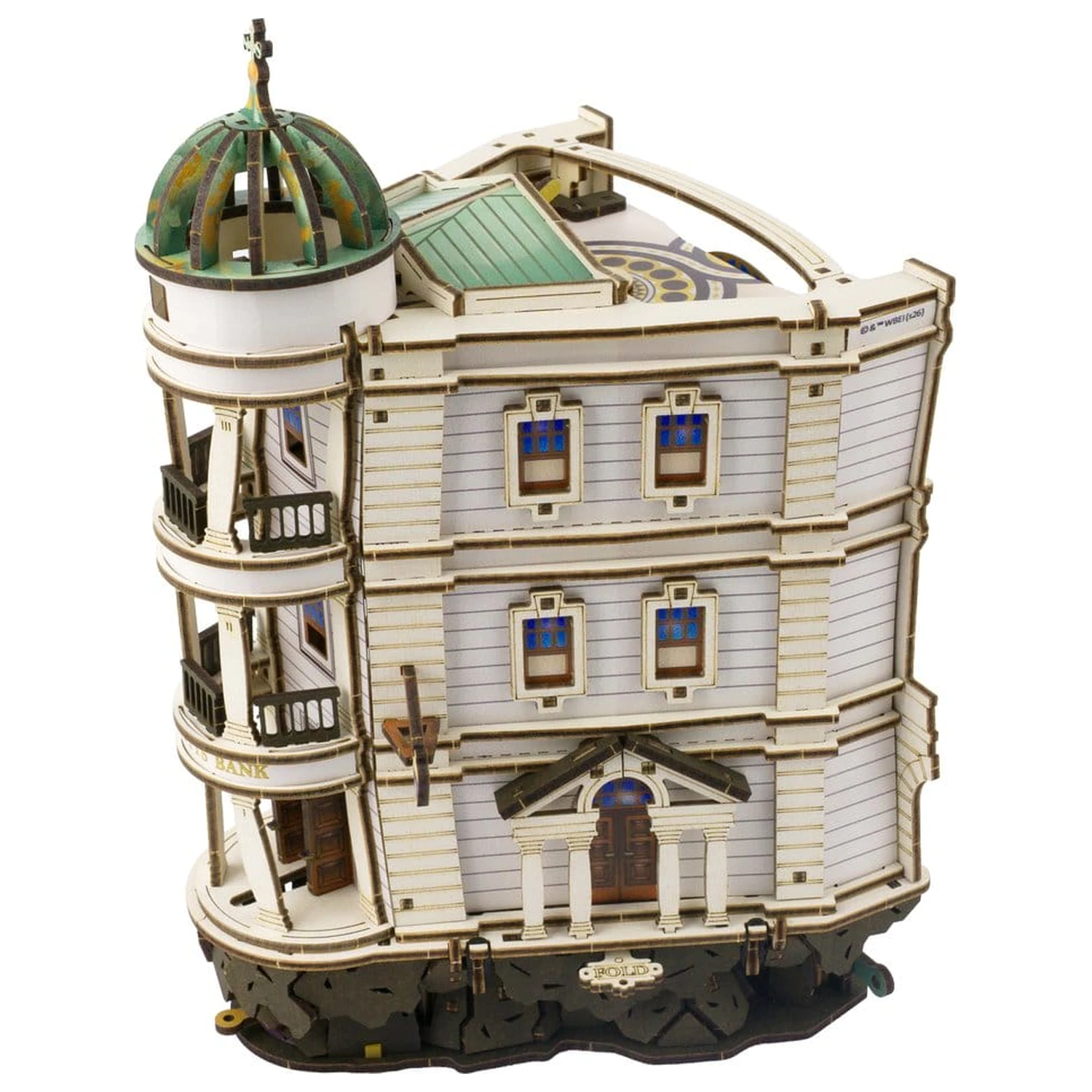 Harry Potter 3D drevené puzzle Gringotts Bank Marble Run produktová fotografia