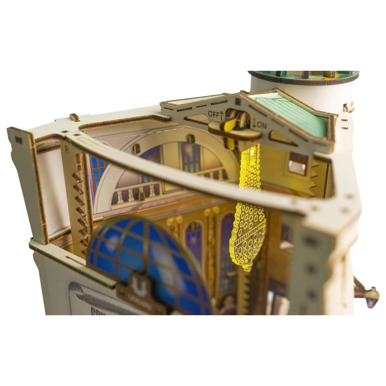 Harry Potter 3D drevené puzzle Gringotts Bank Marble Run produktová fotografia