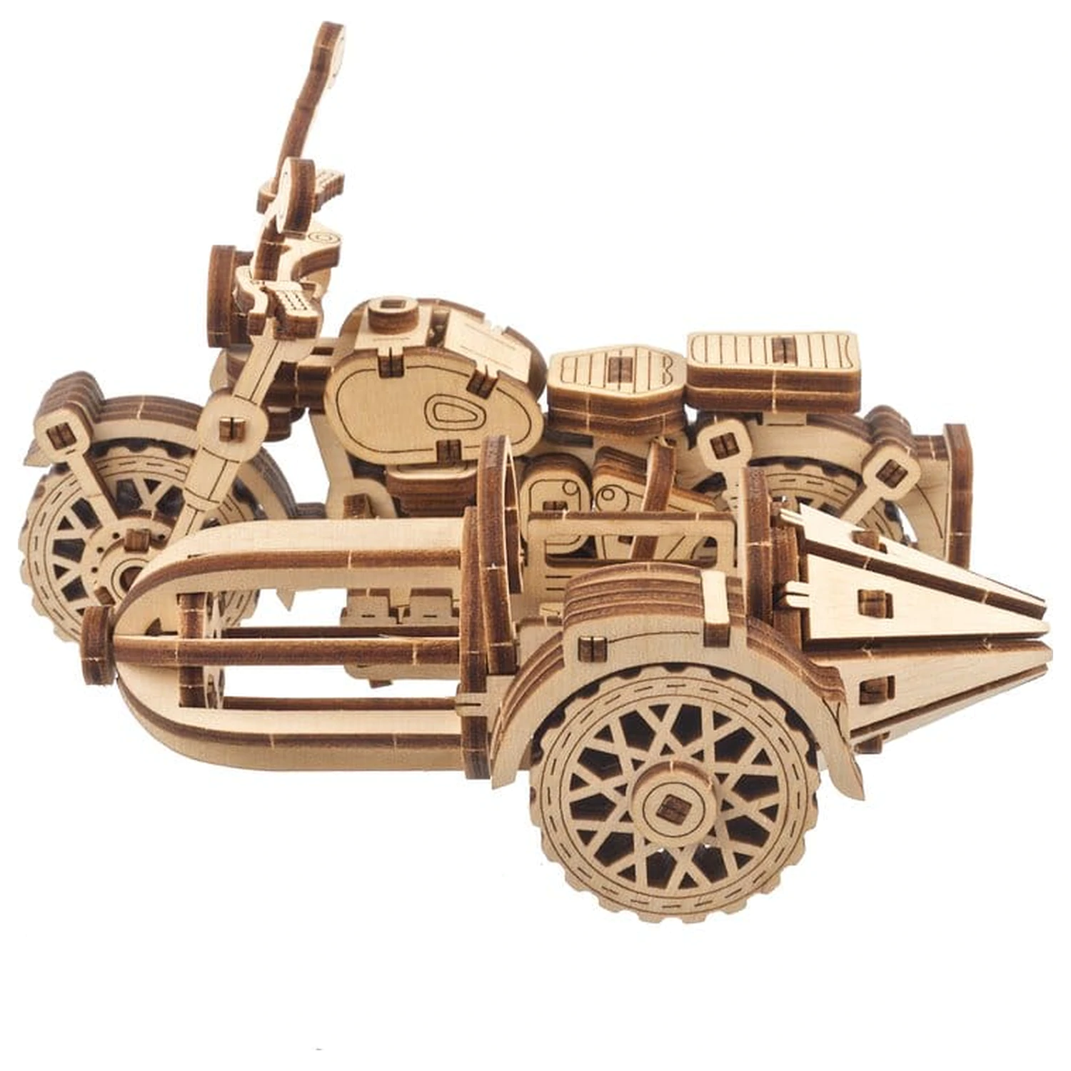 Harry Potter 3D drevené puzzle Hagrid's Flying Motorbike produktová fotografia