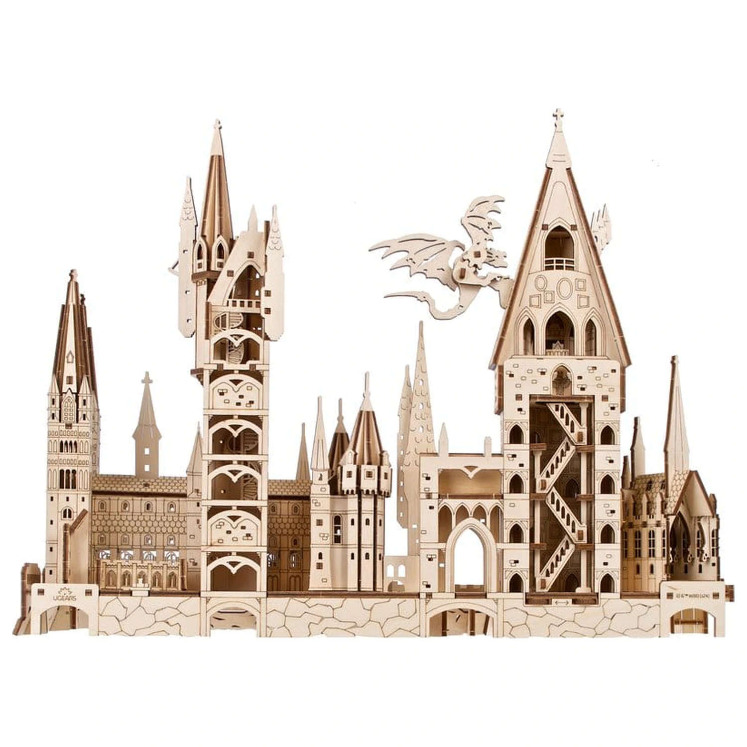 Harry Potter 3D Drevené puzzle Hogwarts Castle produktová fotografia