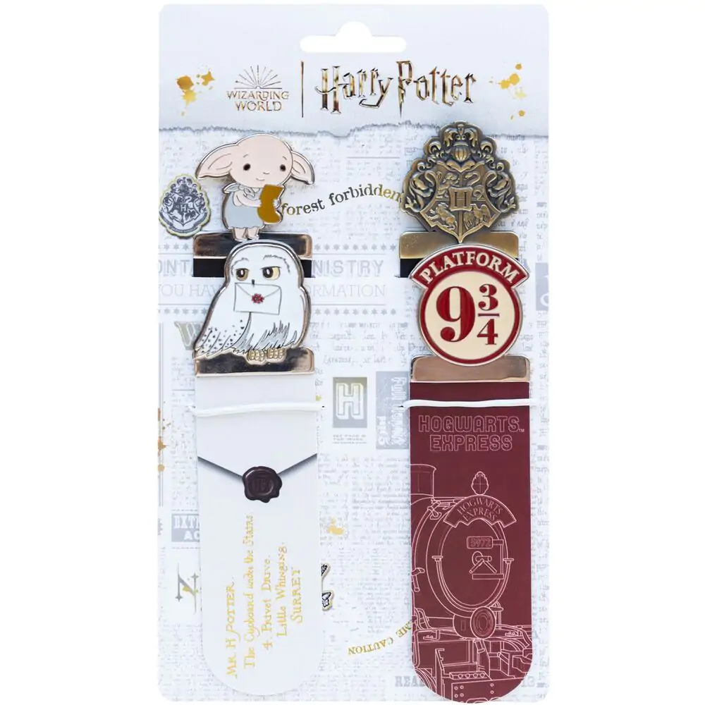 Harry Potter 4-dielna sada záložiek produktová fotografia
