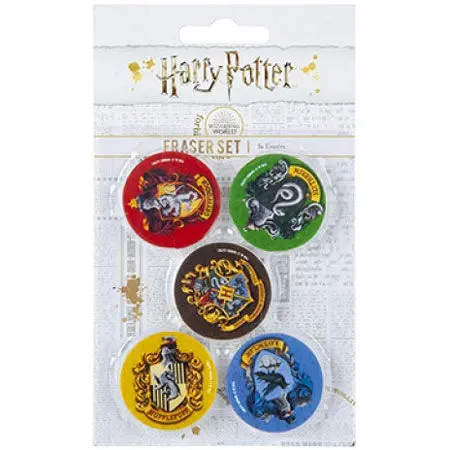 Harry Potter 5-dielna súprava gúm produktová fotografia