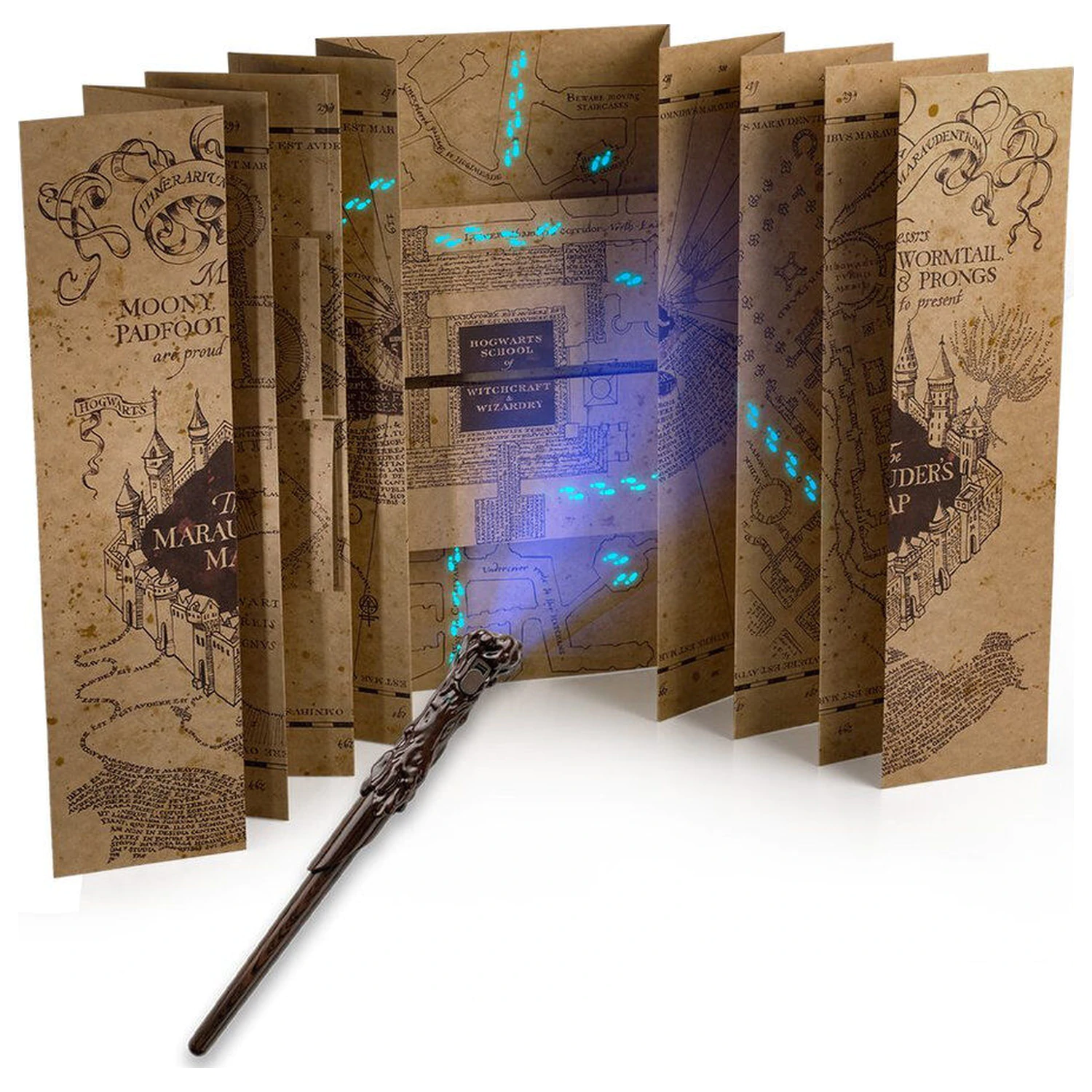 Harry Potter A5 zápisník s tajnou mapou a čarovným perom prútikom produktová fotografia