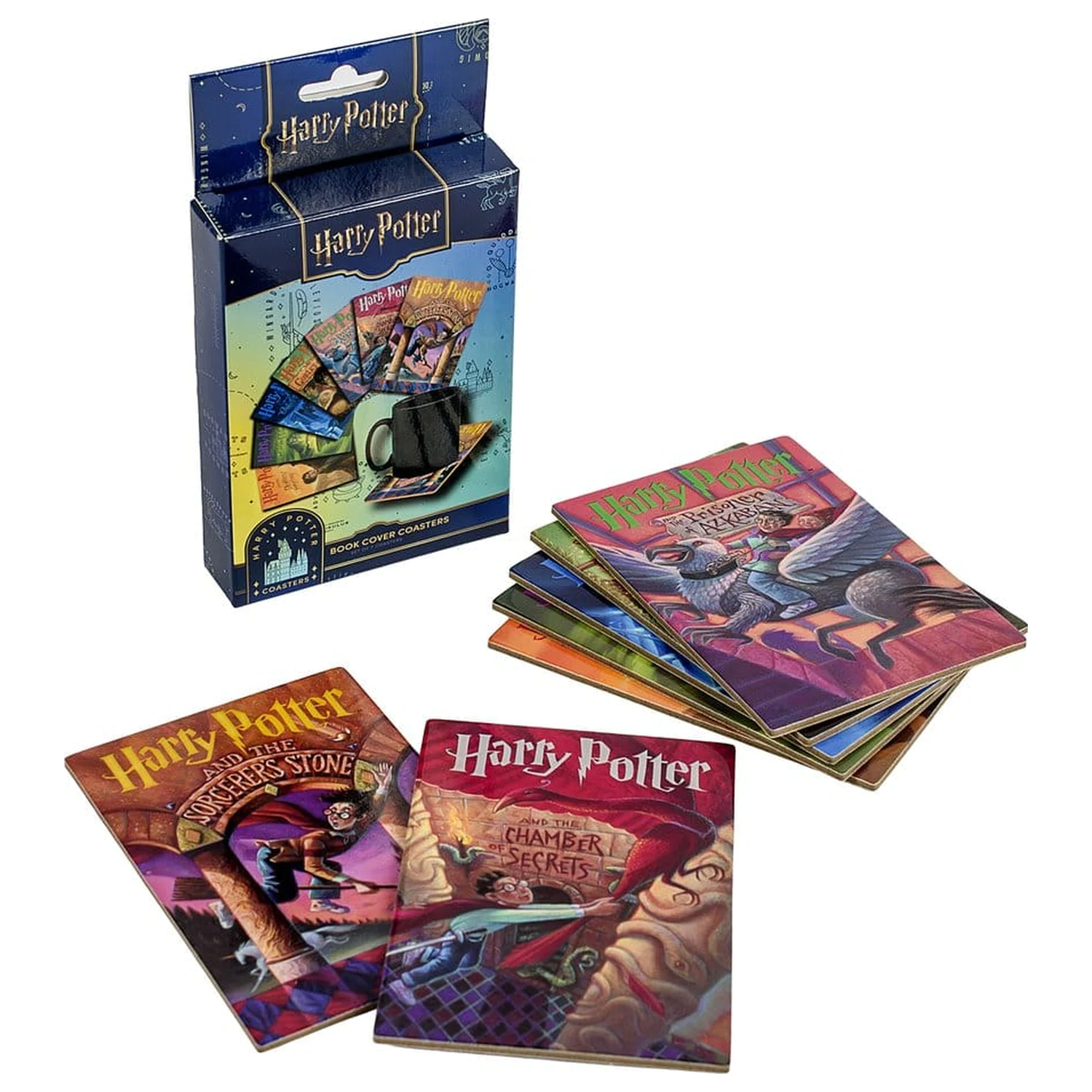 Harry Potter podložky pod poháre inšpirované knihou (súprava 7 kusov) produktová fotografia