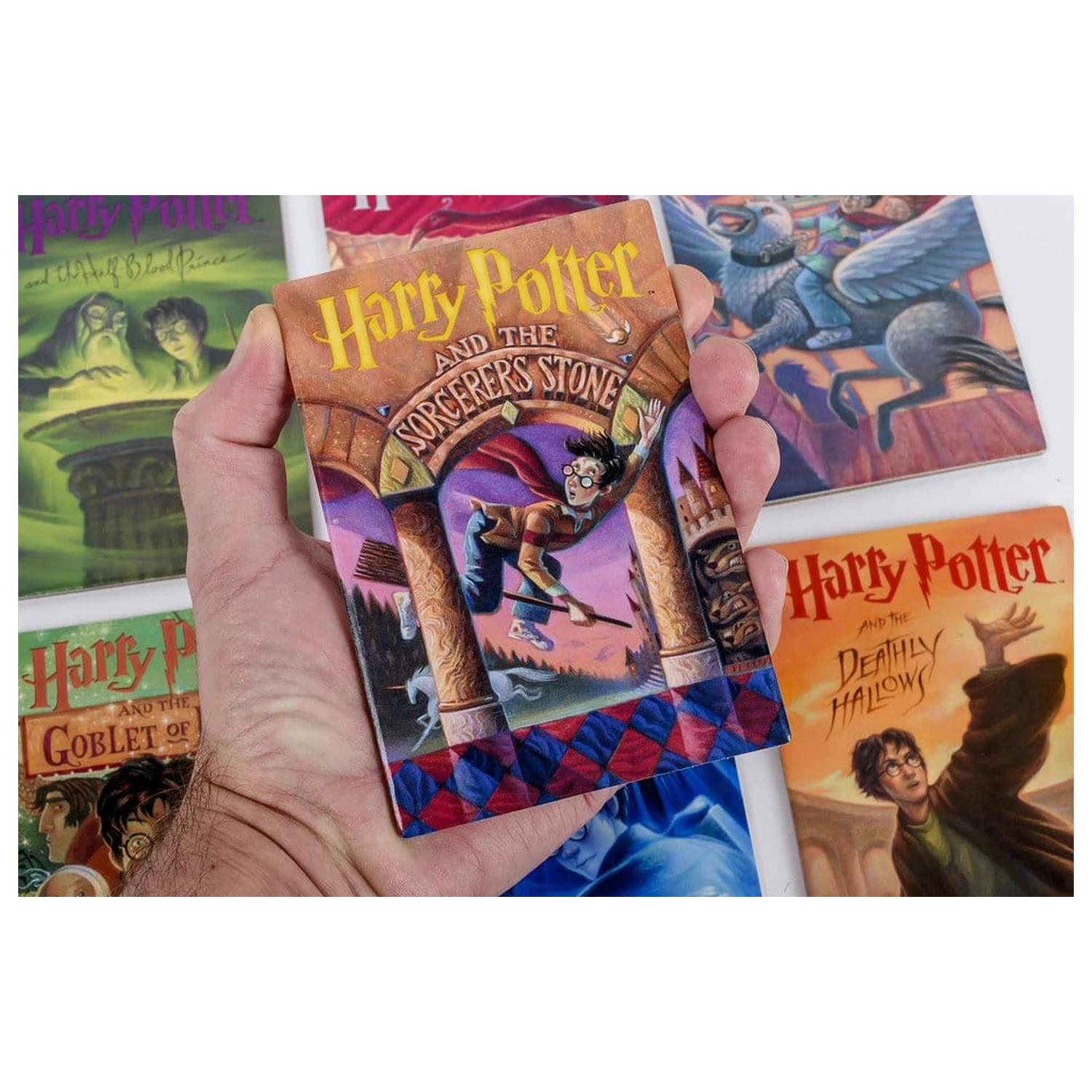 Harry Potter podložky pod poháre inšpirované knihou (súprava 7 kusov) produktová fotografia