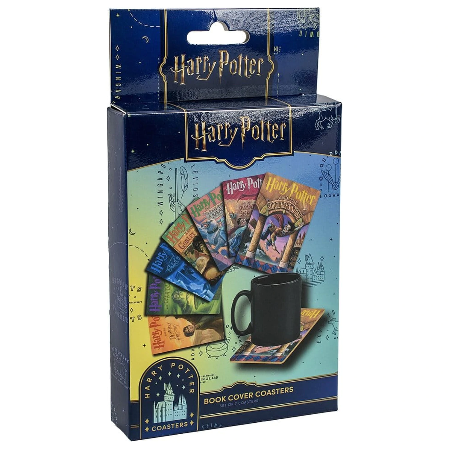 Harry Potter podložky pod poháre inšpirované knihou (súprava 7 kusov) produktová fotografia