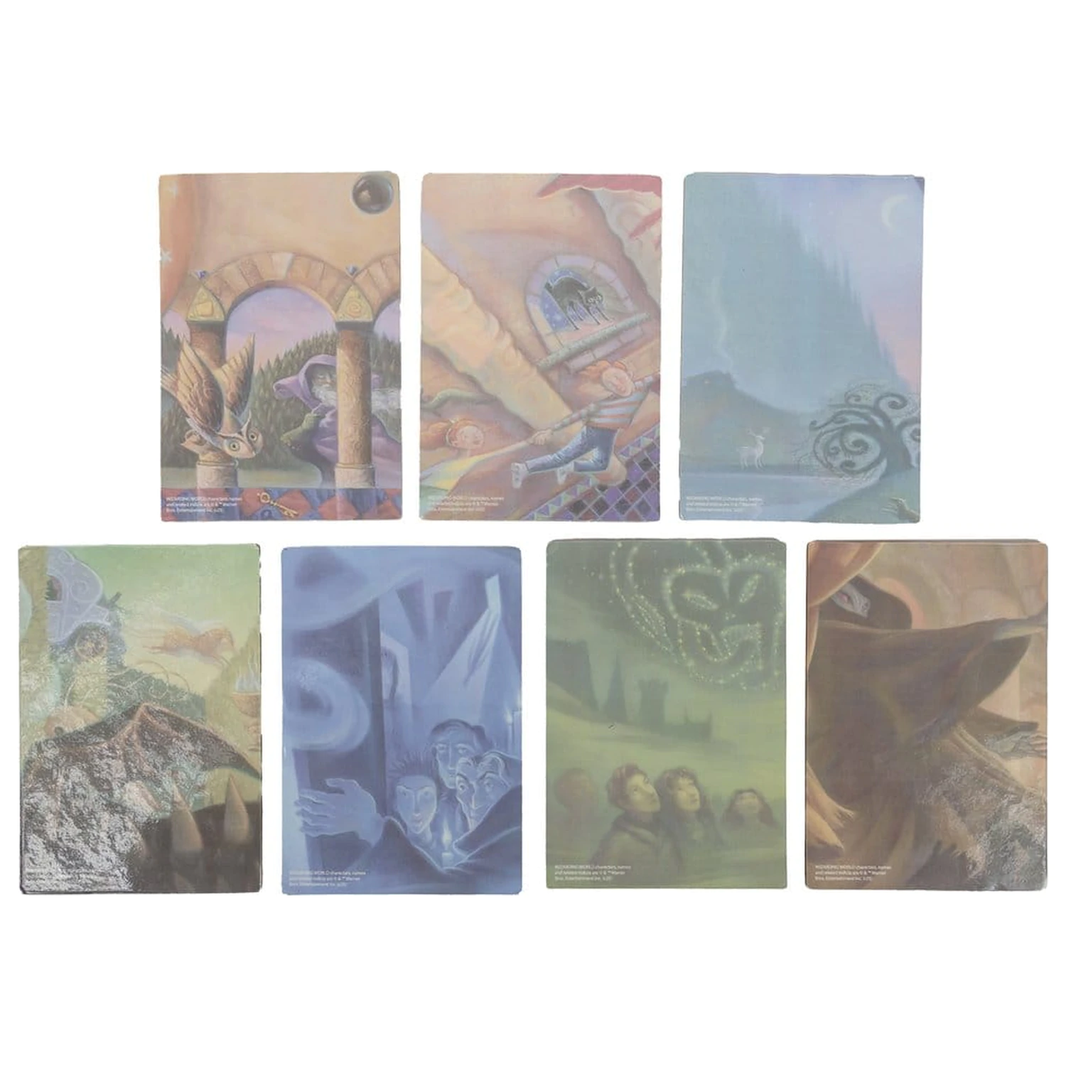 Harry Potter podložky pod poháre inšpirované knihou (súprava 7 kusov) produktová fotografia