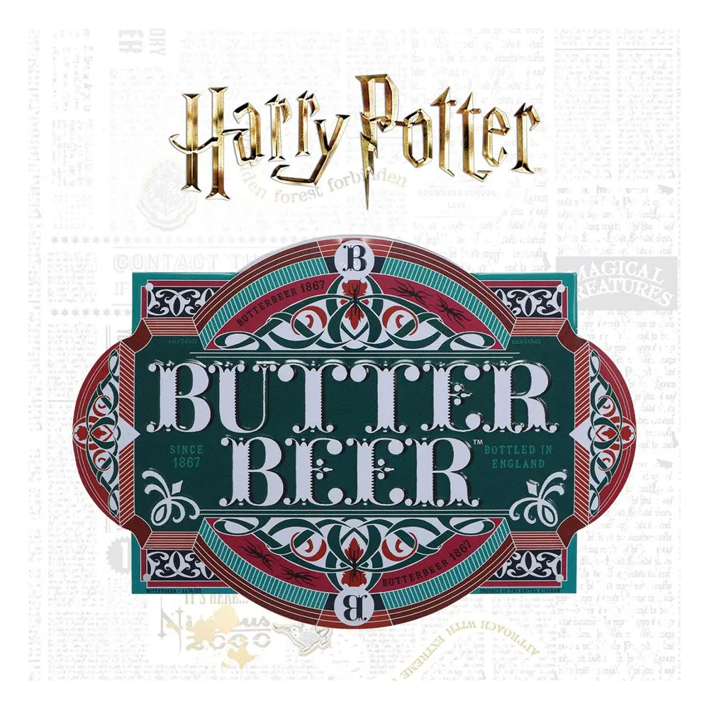 Harry Potter plechová cedula Butter Beer produktová fotografia