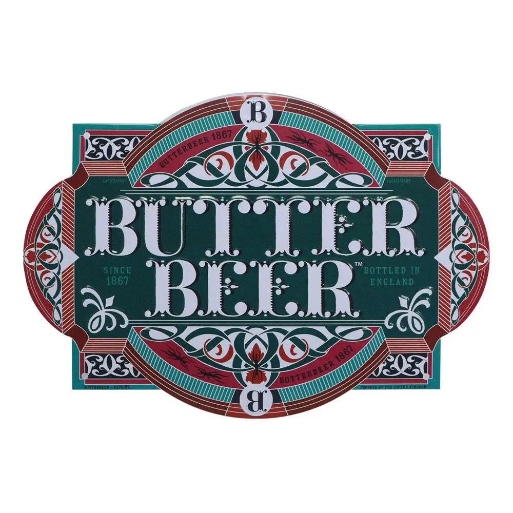 Harry Potter plechová cedula Butter Beer produktová fotografia