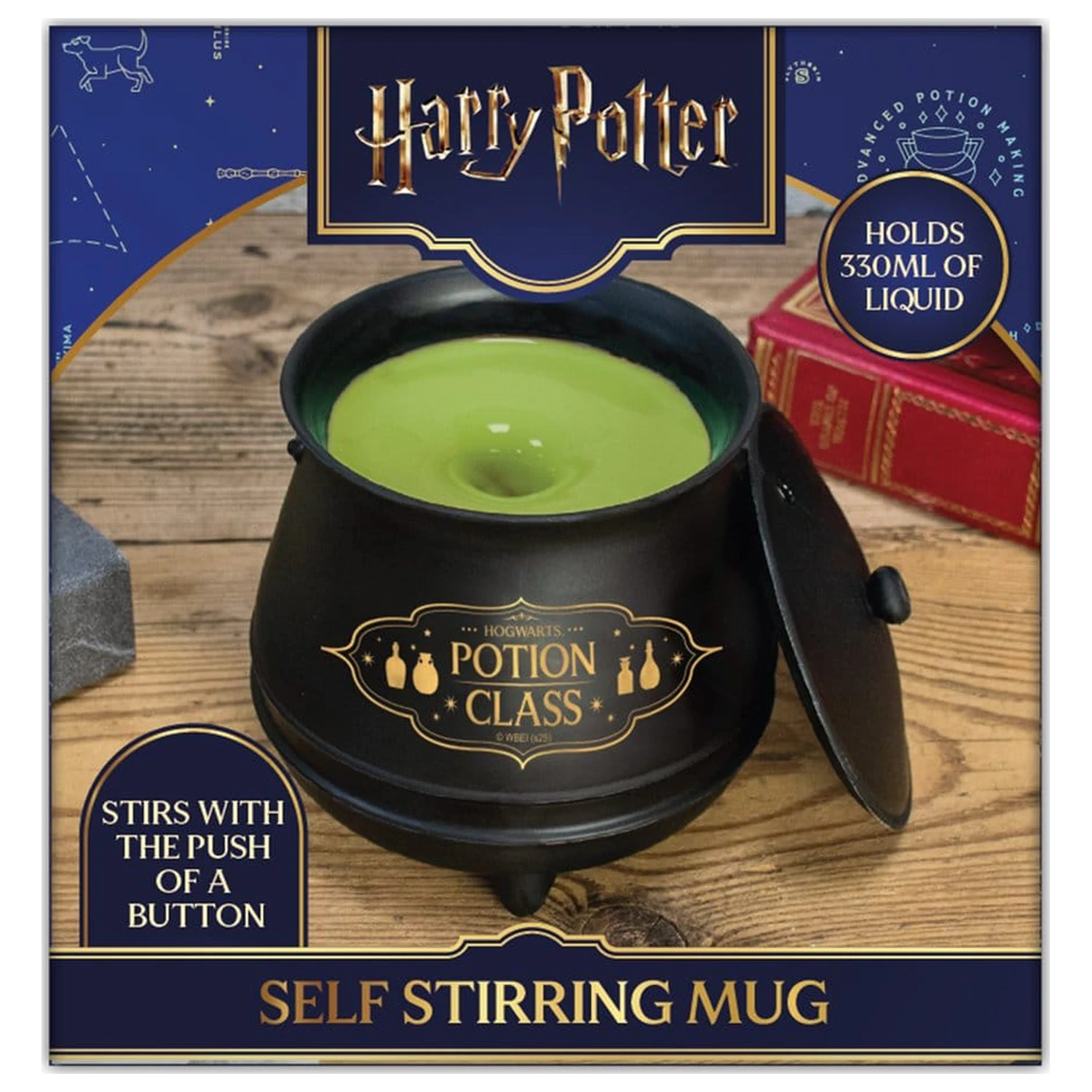 Harry Potter hrnček samo-miešací kotlík s vekom Magical Locations produktová fotografia