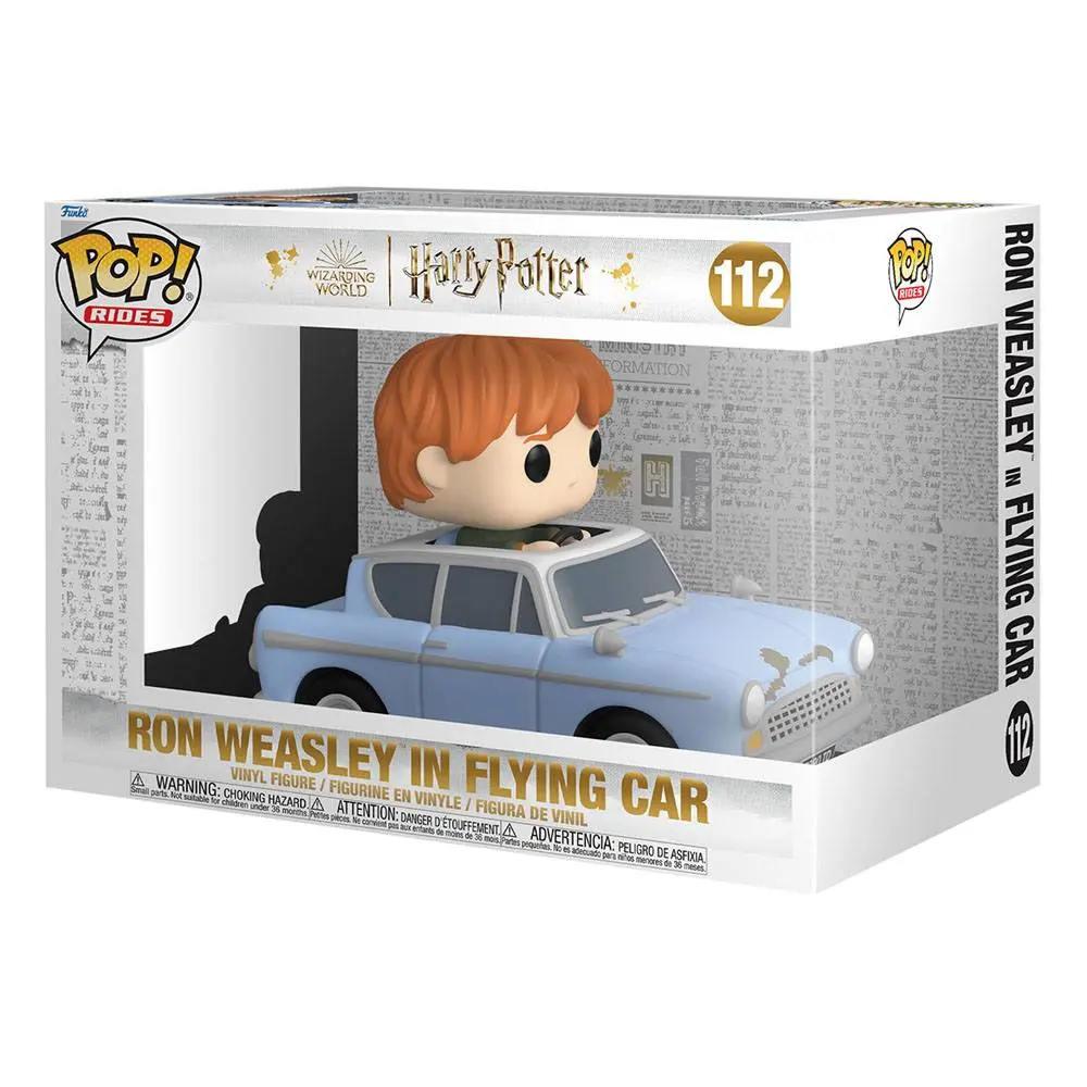 Harry Potter - Chamber of Secrets Anniversary POP! Rides Vinylová figúrka Ron s autom 15 cm produktová fotografia