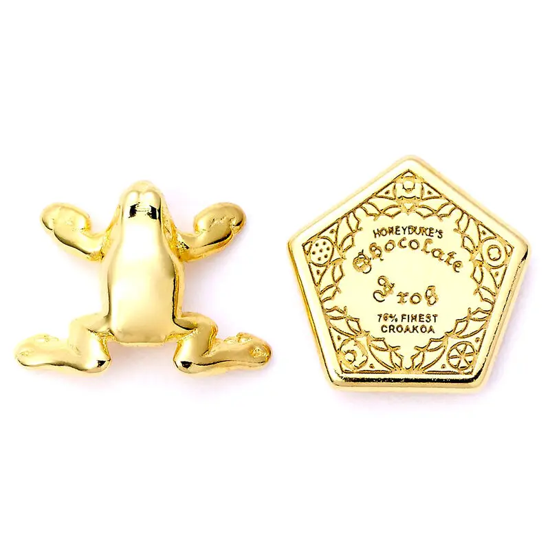 Harry Potter Chocolate Frog gold plated patičky na náušnice termékfotó