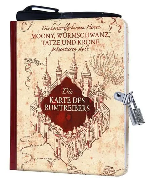 Harry Potter Diár Mapa záškodníkov *German Version* produktová fotografia