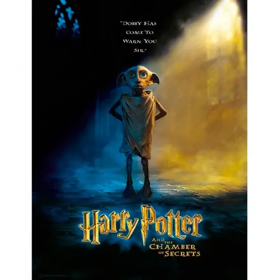 Harry Potter Dobby sklenený plagát produktová fotografia