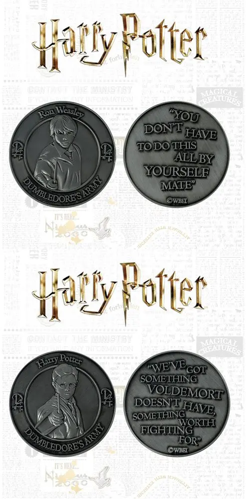 Zberateľská minca Harry Potter 2-pack Dumbledore's Army: Harry & Ron Limitovaná edícia produktová fotografia