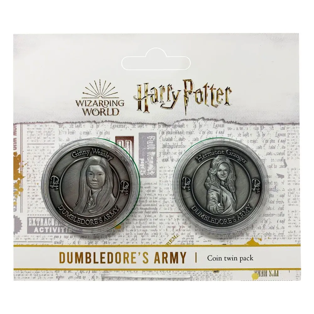 Harry Potter zberateľské mince 2-balenie Dumbledore's Army: Hermione & Ginny Limited Edition produktová fotografia