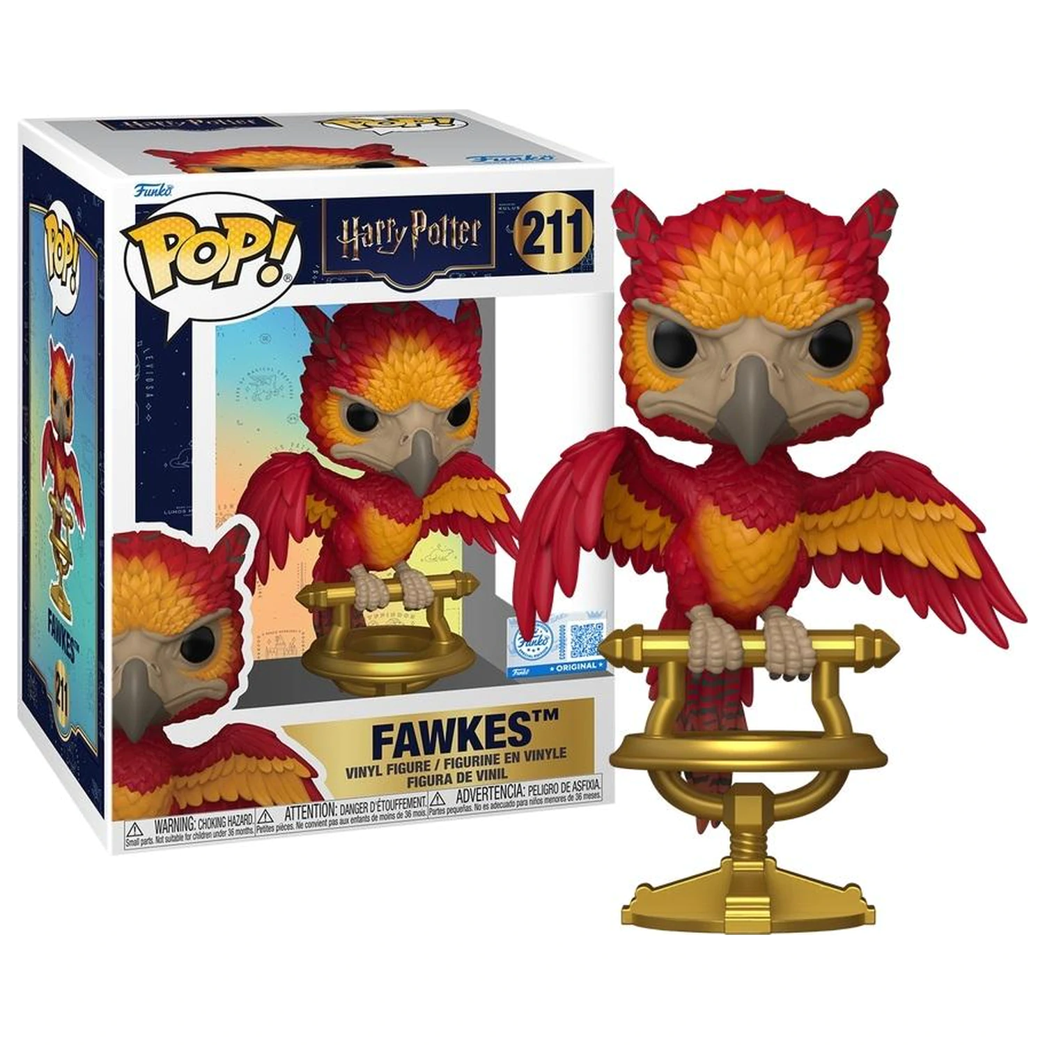 Harry Potter Funko POP figúrka Fawkes na konári produktová fotografia