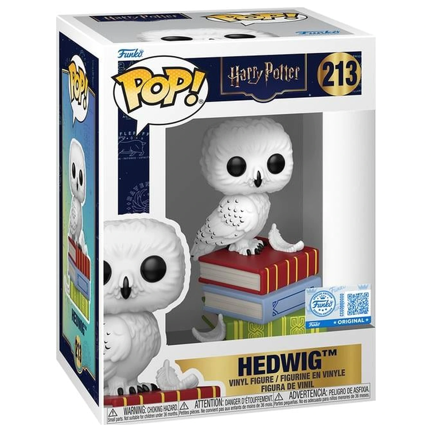 Harry Potter Funko POP figúrka Hedwig na knihách produktová fotografia
