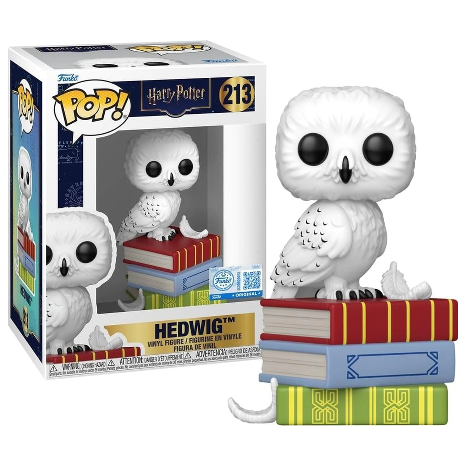 Harry Potter Funko POP figúrka Hedwig na knihách produktová fotografia