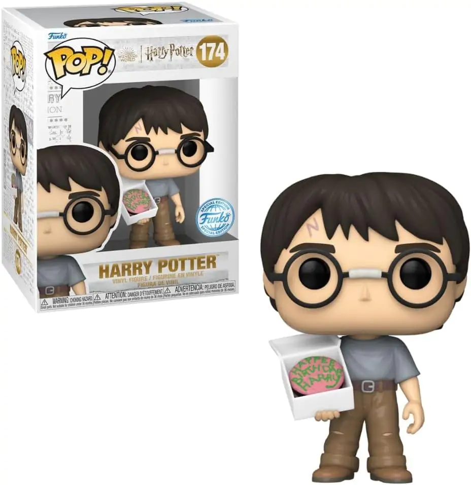 Harry Potter Funko POP! Movies Vinylová figúrka Birthday Harry w/ Cake Exclusive Edition 9 cm produktová fotografia