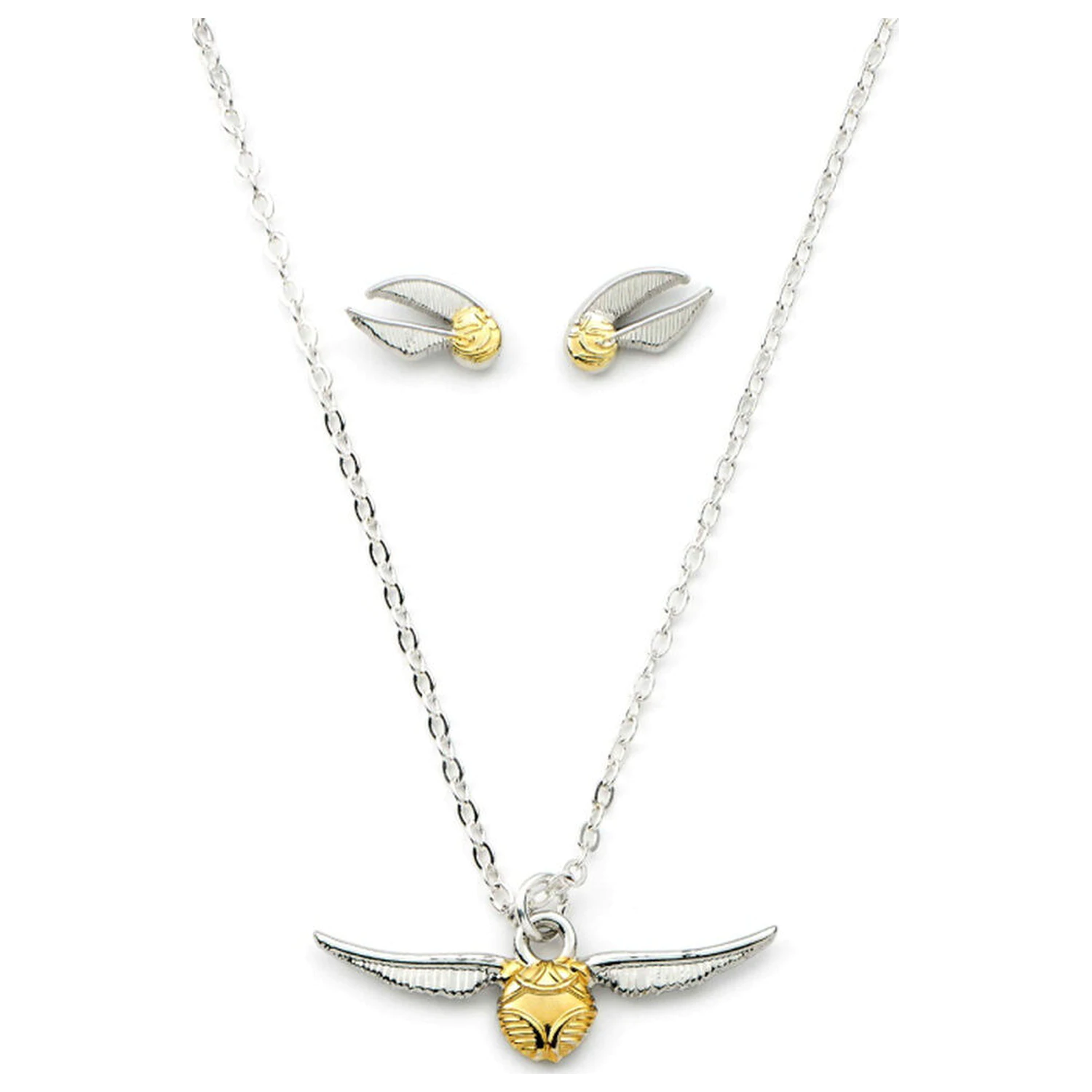 Harry Potter náhrdelník a náušnice Golden Snitch set produktová fotografia