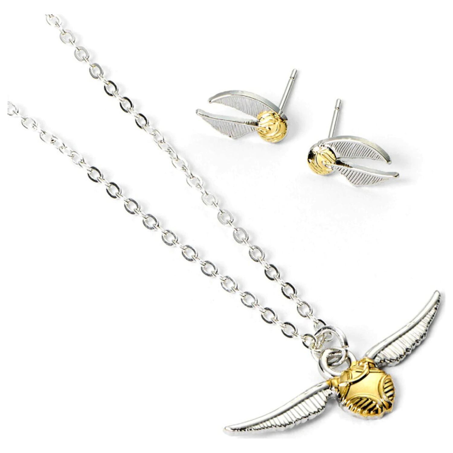 Harry Potter náhrdelník a náušnice Golden Snitch set produktová fotografia