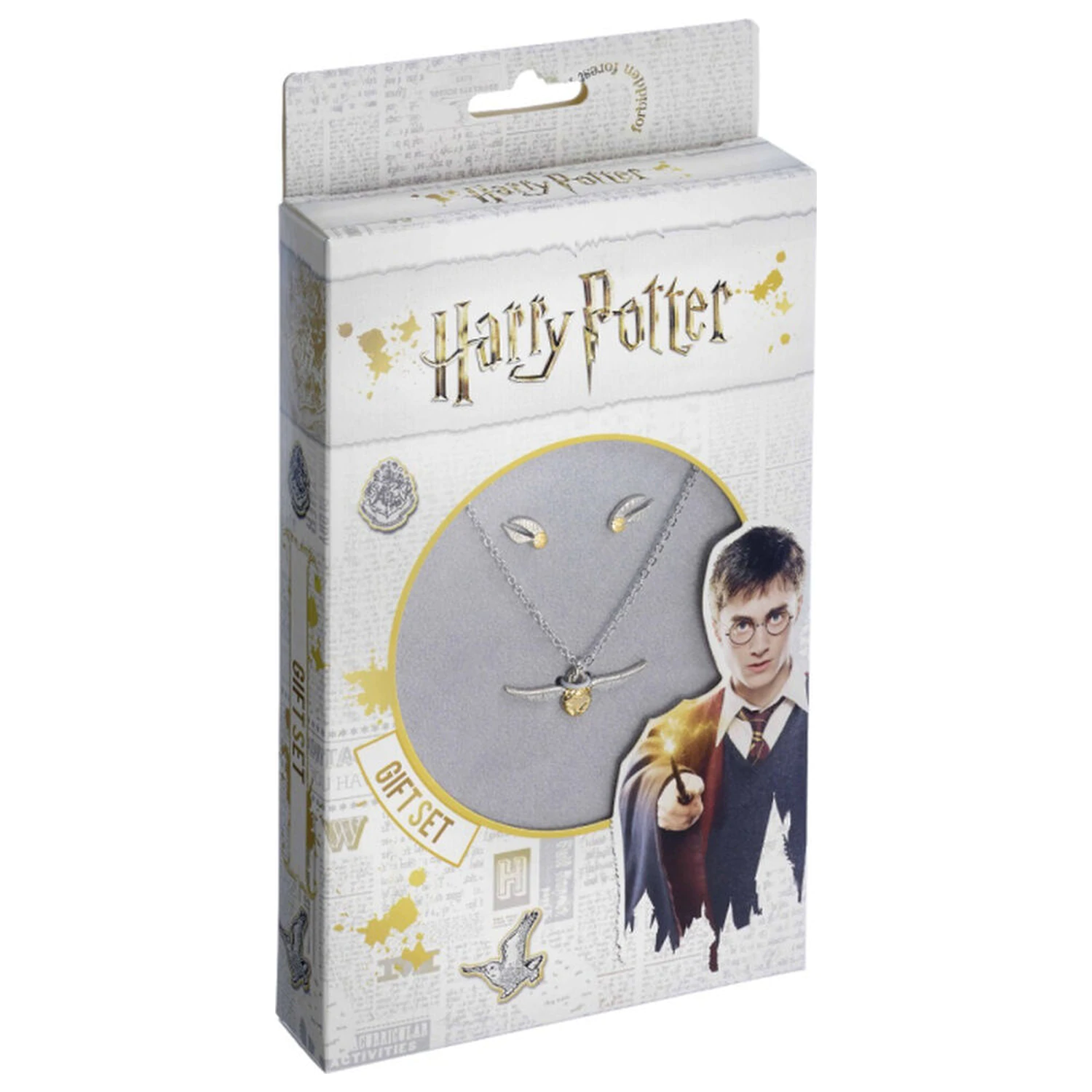 Harry Potter náhrdelník a náušnice Golden Snitch set produktová fotografia