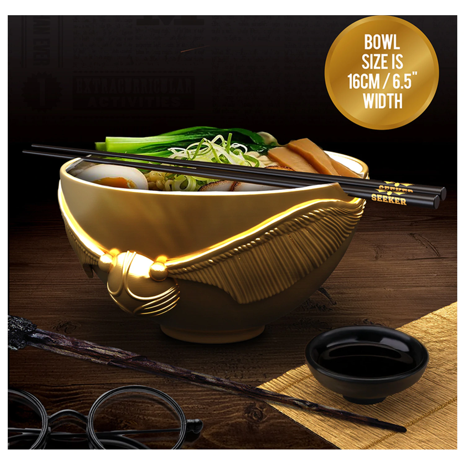 Harry Potter Golden Snitch Ramen miska s paličkami produktová fotografia