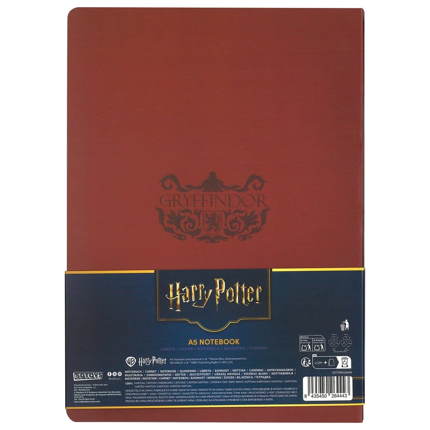 Harry Potter mäkká väzba zápisník Gryffindor 21 cm produktová fotografia