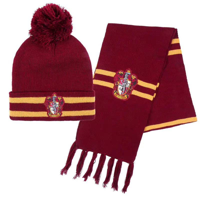 Harry Potter Gryffindor beanie & šál set termékfotó