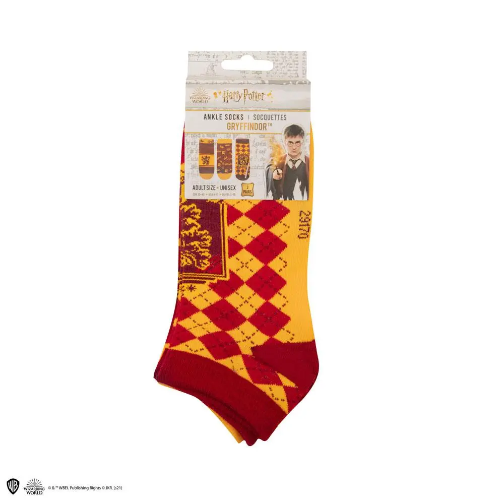 Ponožky okolo členkov Harry Potter 3-Pack Gryffindor termékfotó