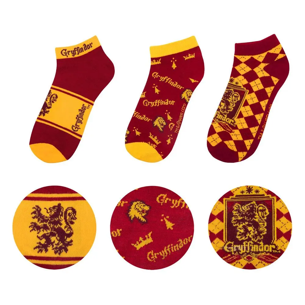 Ponožky okolo členkov Harry Potter 3-Pack Gryffindor termékfotó