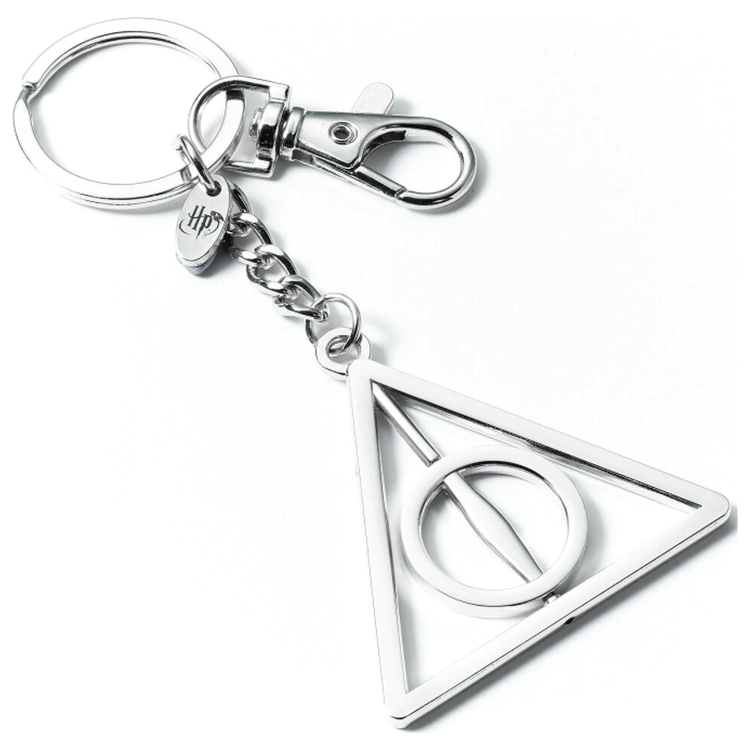 Harry Potter Deathly Hallows otáčavý prívesok na kľúče produktová fotografia