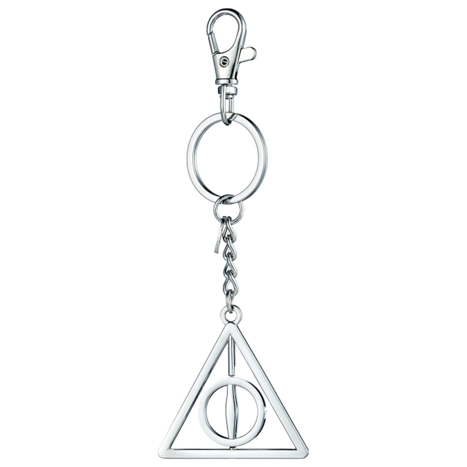 Harry Potter Deathly Hallows otáčavý prívesok na kľúče produktová fotografia