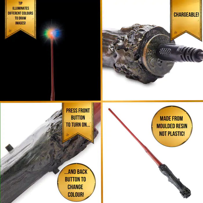 Harry Potter - Harry Deluxe Lumos prútik produktová fotografia