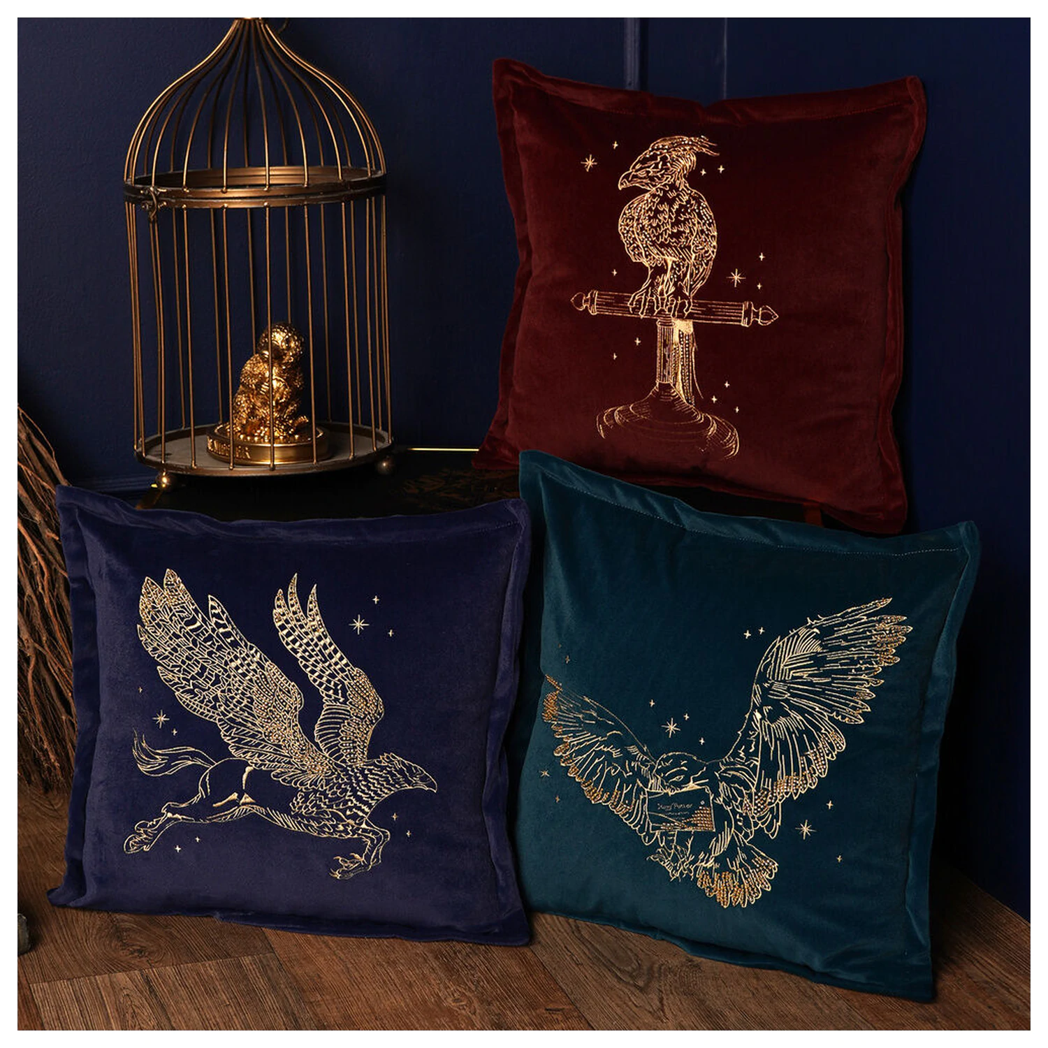 Harry Potter Hedwig zamatový vankúš produktová fotografia