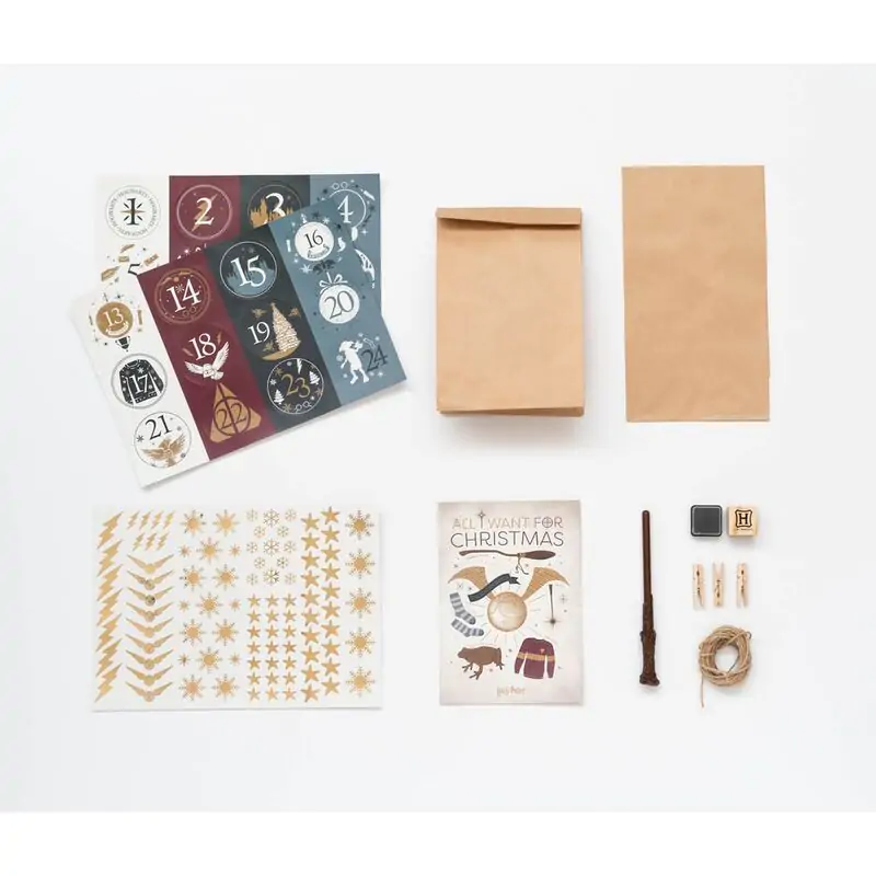 Harry Potter Hogwarts Vianočný adventný kalendár produktová fotografia