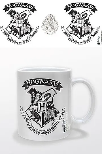 Harry Potter Hrnček Hogwarts Crest Black produktová fotografia