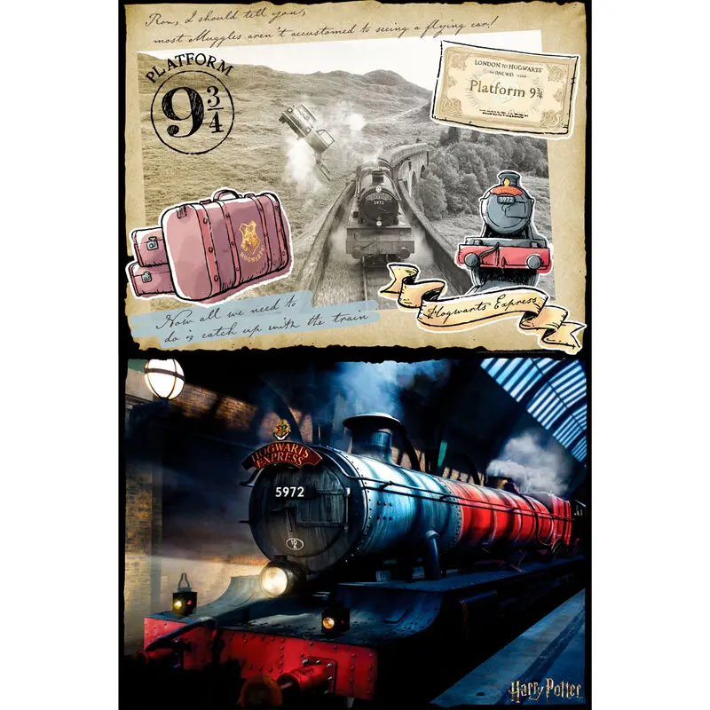 Harry Potter Hogwarts Express Scratch Off puzzle 500ks produktová fotografia