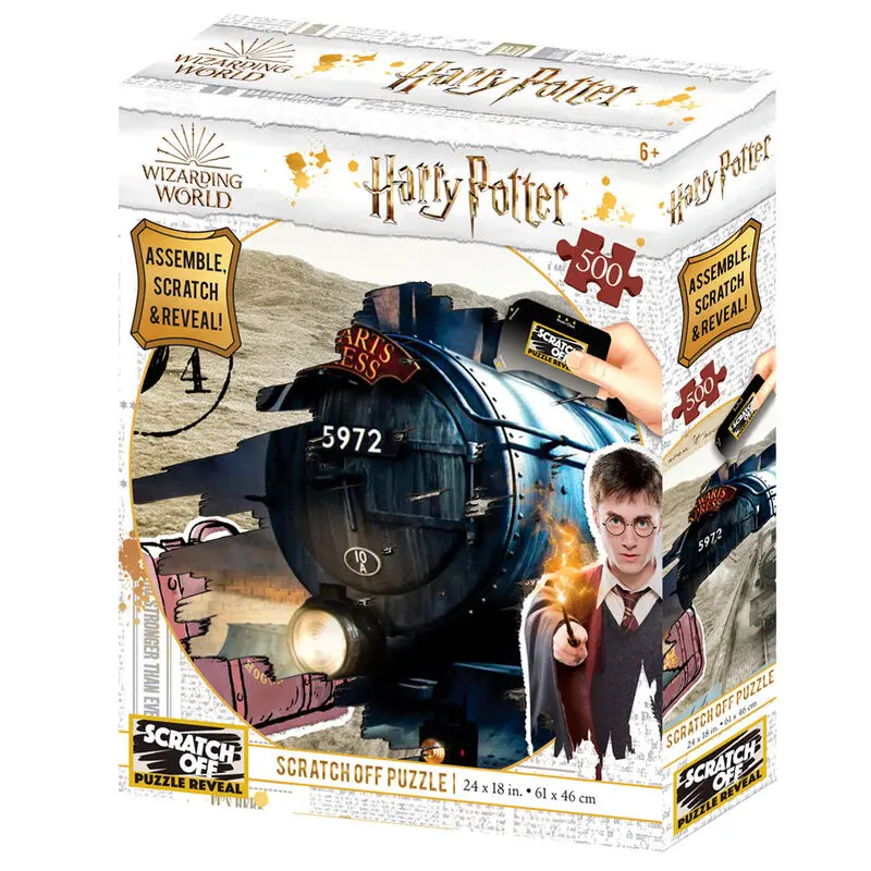 Harry Potter Hogwarts Express Scratch Off puzzle 500ks produktová fotografia