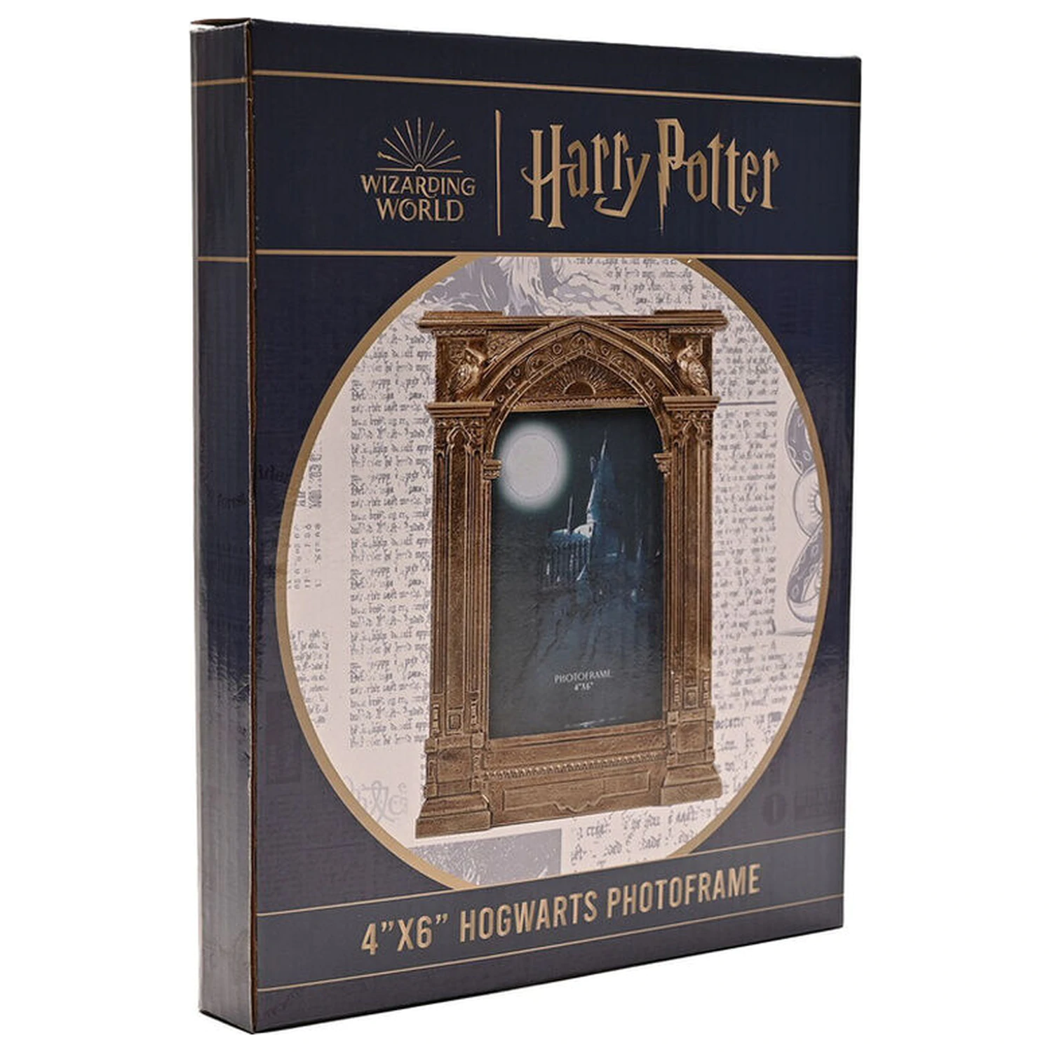 Harry Potter Hogwarts zlatý fotorámik produktová fotografia