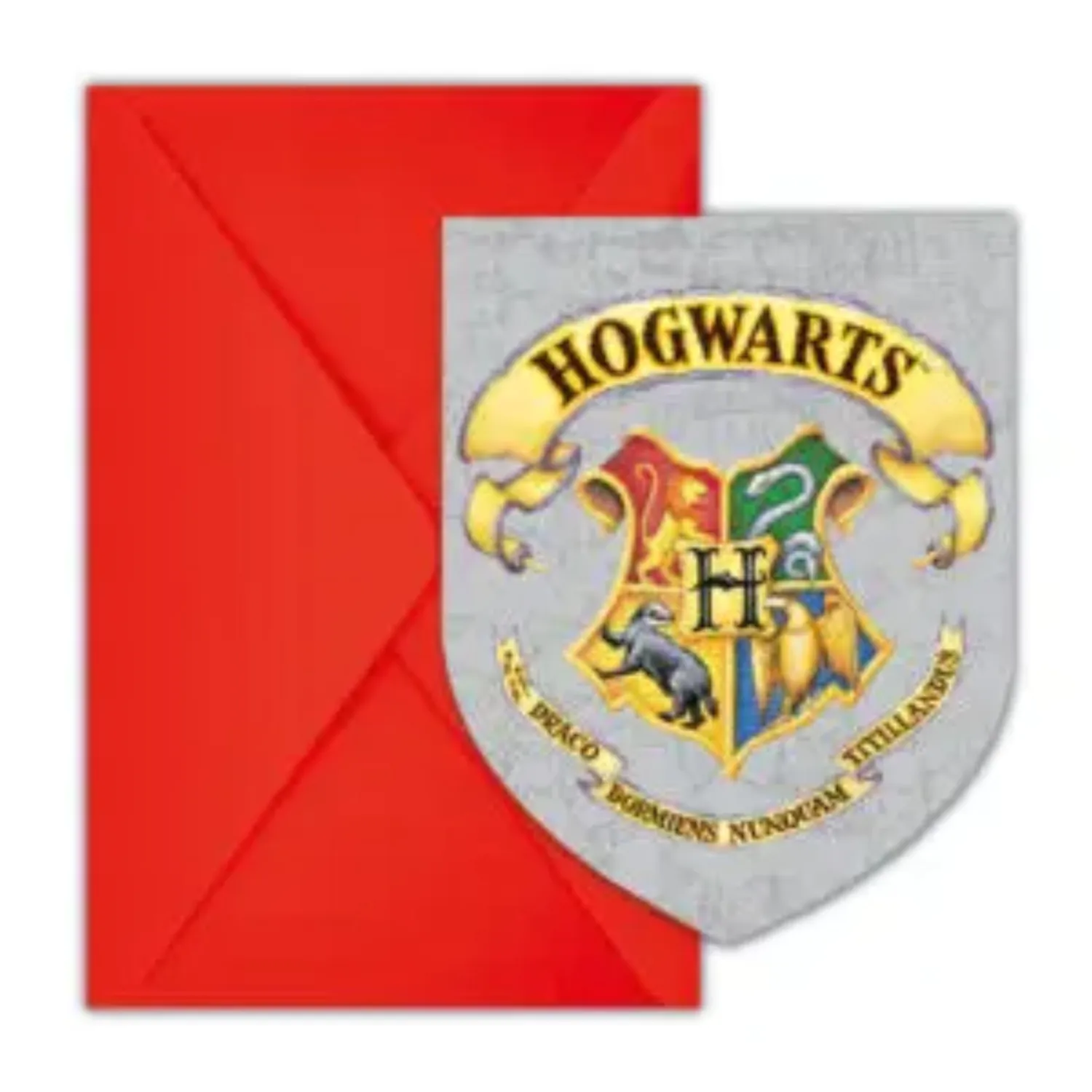 Harry Potter Hogwarts Houses Party Invitation 6 ks FSC produktová fotografia