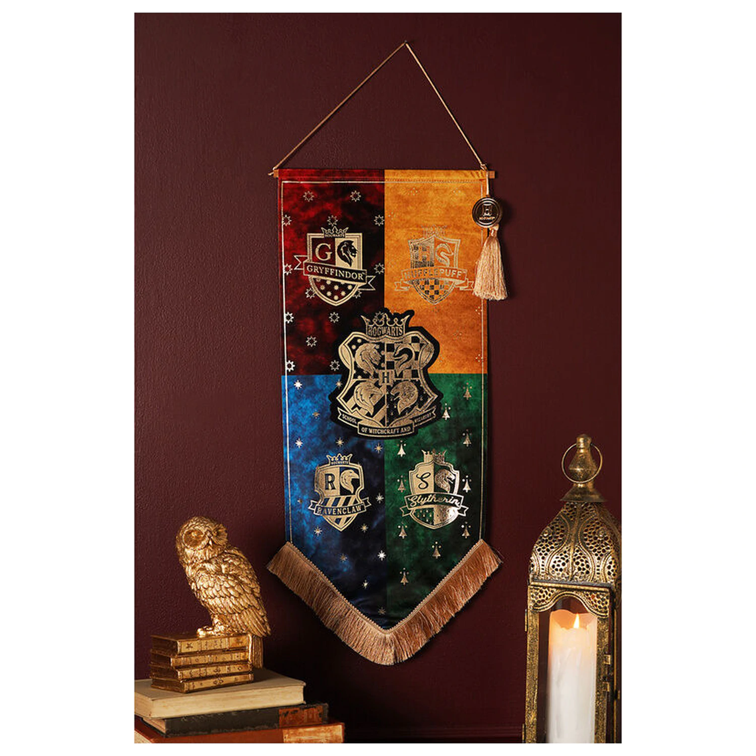 Harry Potter Hogwarts Houses banner produktová fotografia