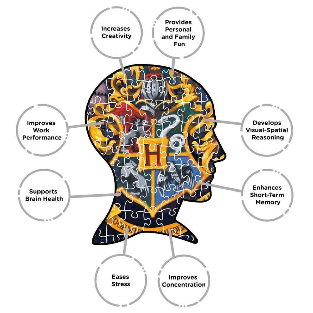 Harry Potter Skladačka Hogwarts Logo (1000 dielikov) produktová fotografia