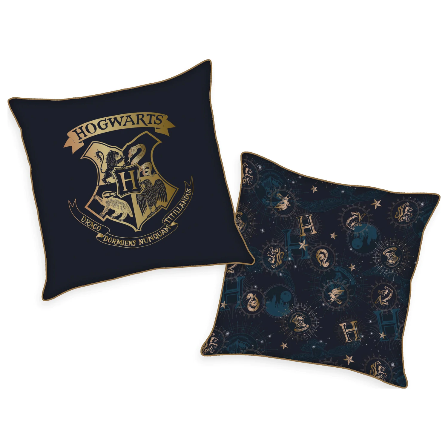 Harry Potter Soft Velboa vankúše Hogwarts 40 x 40 cm produktová fotografia