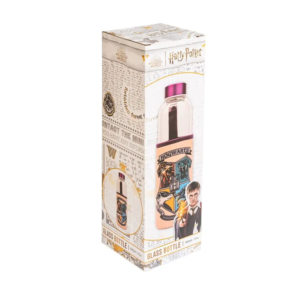 Harry Potter Hogwarts sklenená fľaša 500ml produktová fotografia