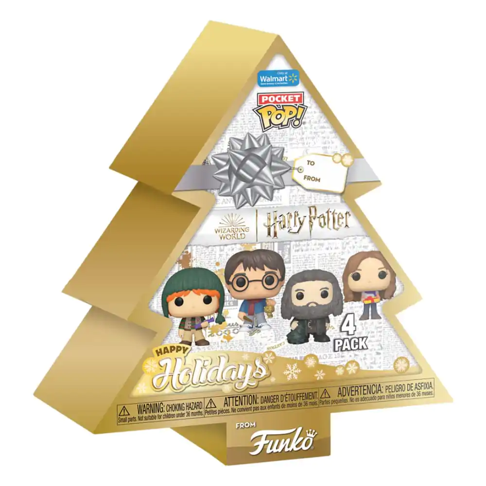 Harry Potter Holiday 2024 Pocket Funko POP! Vinyl Balenie 4 figúrok Tree Holiday Box 4 cm termékfotó