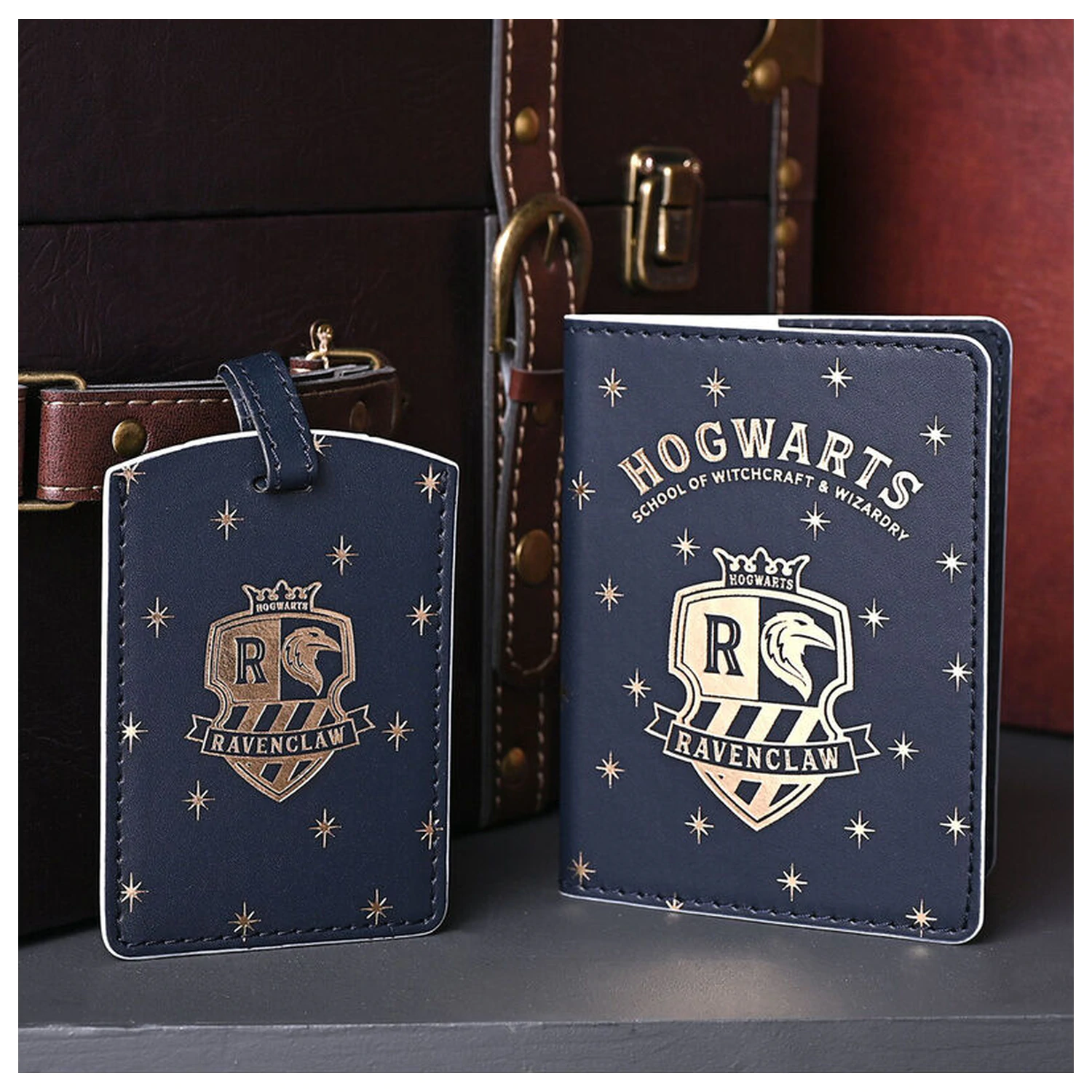 Harry Potter Ravenclaw puzdro na pas a visačka na batožinu produktová fotografia